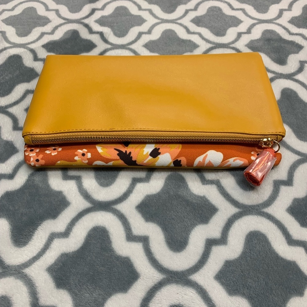Rachel Pally Reversible Vegan Leather Clutch NWOT